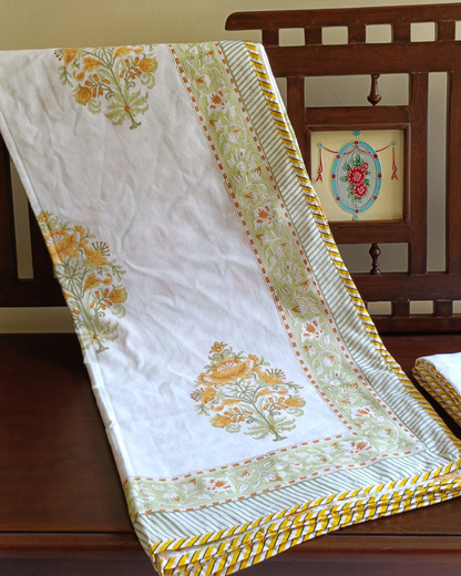 Golden Floral  Luxury Reversible Dohar